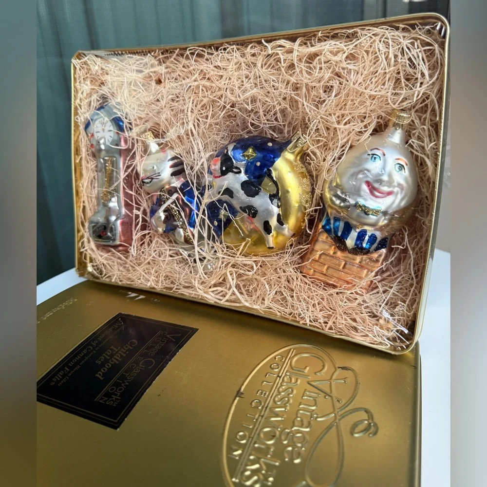 Midwest Of Cannon Falls Vintage Glassworks Childhood Tales Czech Glass Ornaments